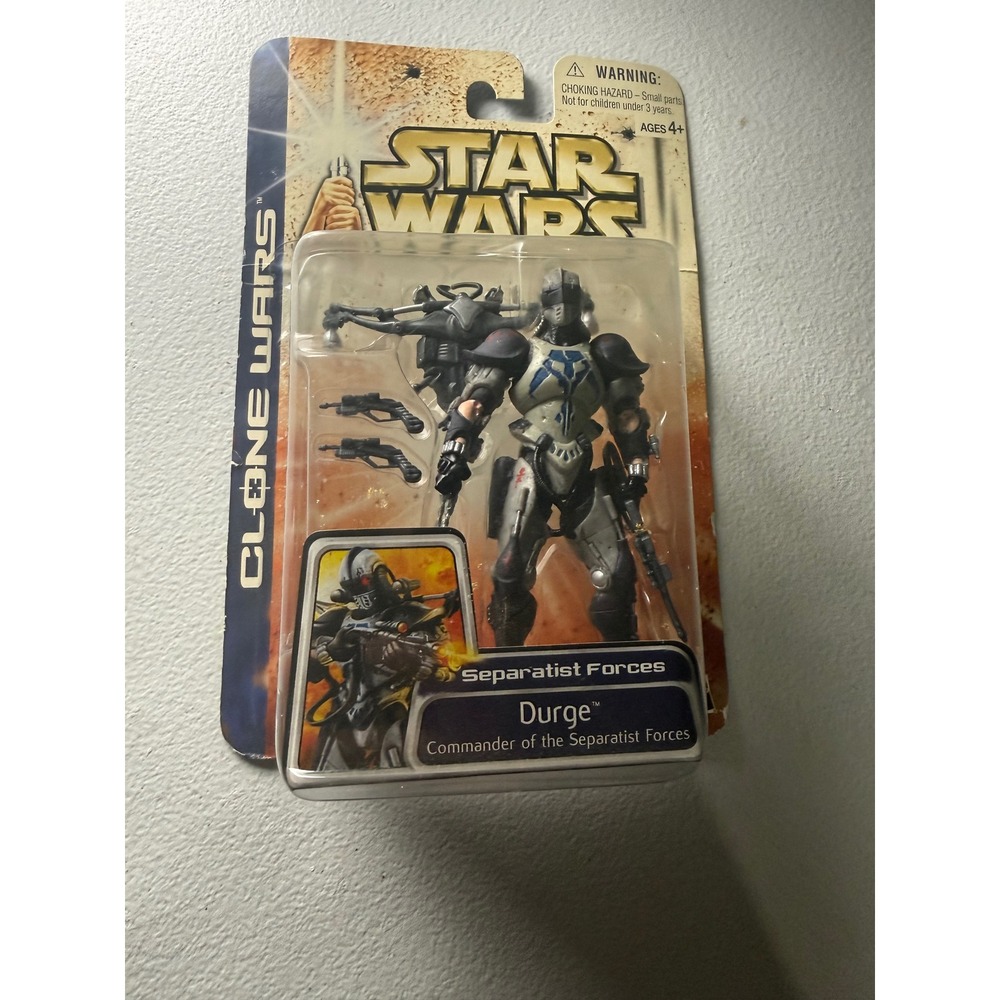 Star Wars Clone Wars Durge Commander of the Separatist Forces Hasbro 2003 Figure